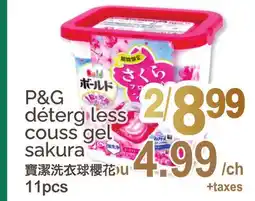 T&T Supermarket P7G DÉTERG LESS COUSS GEL SAKURA, 11 PCS offer