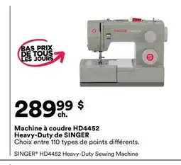 Michaels Machine à coudre HD4452 Heavy-Duty de SINGER offer