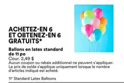 Michaels Ballons en latex standard de 11 po offer