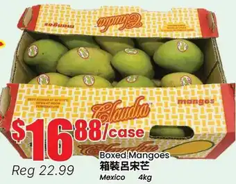 Terra Foodmart Boxed Mangoes offer