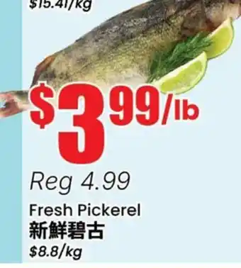 Terra Foodmart Fresh Pickerel offer