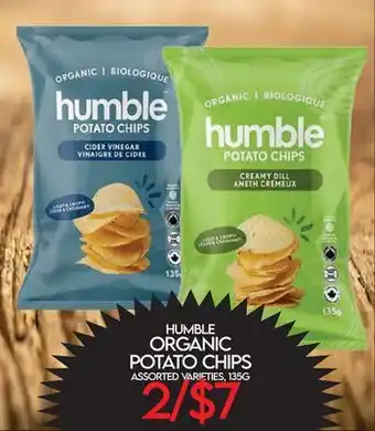 Fiesta Farms HUMBLE ORGANIC POTATO CHIPS offer
