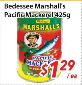 Bestco Food Mart Bedessee Marshall's Pacific Mackerel offer