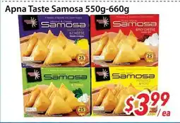 Bestco Food Mart Apna Taste Samosa 550g 660g offer