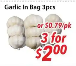 Bestco Food Mart Garlic In Bag 3pcs offer