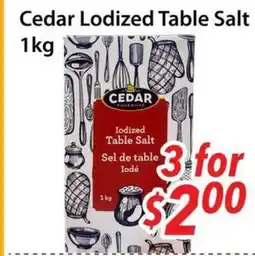 Bestco Food Mart Cedar Iodized Table Salt offer