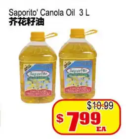 Yuan Ming Supermarket Saporito' Canola Oil offer