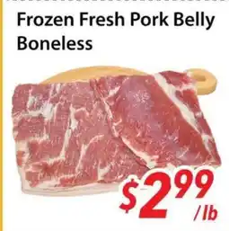 Bestco Food Mart Frozen Fresh Pork Belly Boneless offer