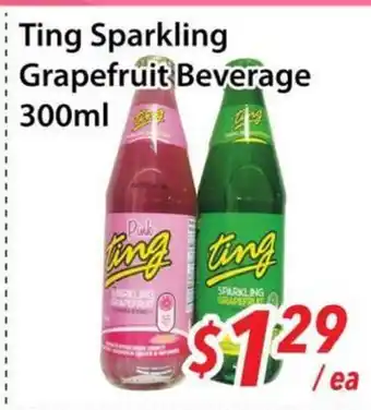 Bestco Food Mart Ting Sparkling Grapefruit Beverage offer