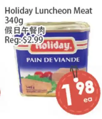 Fresh Palace Supermarket Holiday Luncheon Meat offer