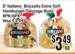 Nations Fresh Foods D' Italiano Brizzolio Extra Soft Hamburger/Sausage Buns offer