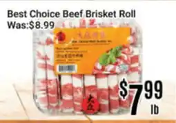 Nations Fresh Foods Best Choice Beef Brisket Roll offer