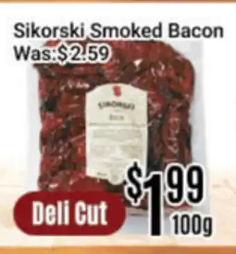Nations Fresh Foods Sikorski Smoked Bacon offer