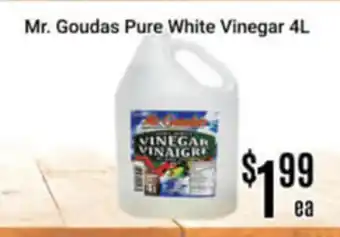 Nations Fresh Foods Mr. Goudas Pure White Vinegar offer