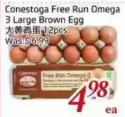 Tone Tai Supermarket Conestoga Free Run Omega 3 Large Brown Egg offer