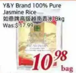 Tone Tai Supermarket Y&Y Brand 100% Pure Jasmine Rice offer