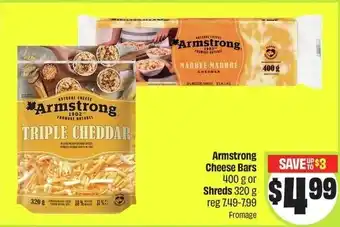 FreshCo Armstrong Cheese Bars or shreds offer