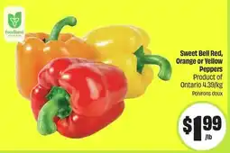 FreshCo Sweet Bell Red, Orange or Yellow Peppers offer