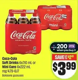 FreshCo Coca-cola soft drinks or mini cans offer