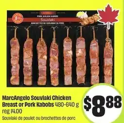 FreshCo MarcAngelo Souvlaki Chicken Breast or Pork Kabobs offer