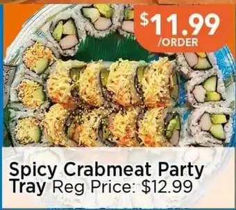Blue Sky Supermarket Spicy Crabmeat Party Tray offer