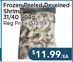 Blue Sky Supermarket Frozen Peeled Deveined Shrimp 31/40 offer