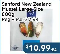 Blue Sky Supermarket Sanford New Zealand Mussel Large Size offer