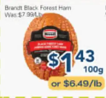 Oceans Fresh Food Market Brandt Black Forest Ham offer
