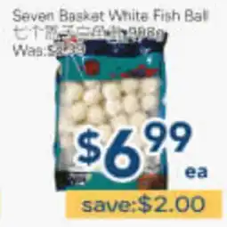 Oceans Fresh Food Market Seven Basket White Fish Ball offer