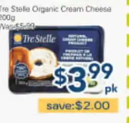 Oceans Fresh Food Market Tre Stelle Organic Cream Cheese offer