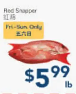 Oceans Fresh Food Market Red Snapper offer