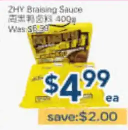 Oceans Fresh Food Market ZHY Braising Sauce offer