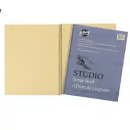 Staples Hilroy Scrapbook with Oversized Coil Binding, Manila, 14 x 11, 20 Sheets offer