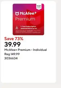 Staples McAfee+ Premium - Individual offer