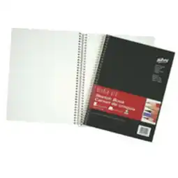 Staples Hilroy Studio Pro Sketch Book, 8-1/2î x 11î, White, 50 lb. Paper Stock, 100 Sheets offer