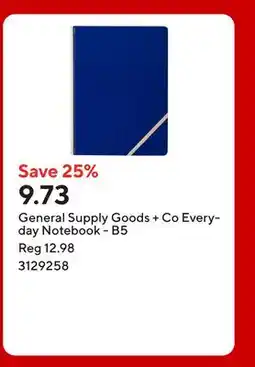 Staples General Supply Goods + Co Everyday Notebook - B5 offer