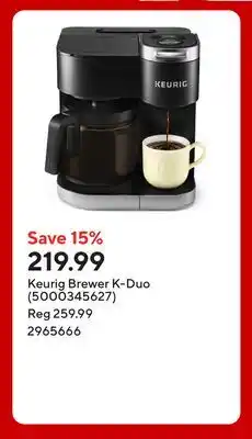Staples Keurig Brewer K-Duo (5000345627) offer