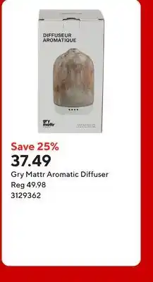 Staples Gry Mattr Aromatic Diffuser offer