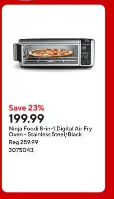 Staples Ninja Foodi 8-in-1 Digital Air Fry Oven - Stainless Steel/Black offer