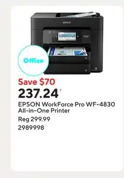 Staples EPSON WorkForce Pro WF-4830 All-in-One Printer offer