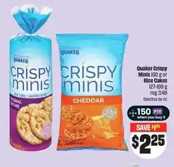 FreshCo Quaker Crispy Minis or rice cakes offer