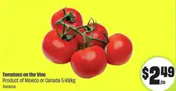 FreshCo Tomatoes on the Vine offer