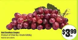 FreshCo Red Seedless Grapes offer