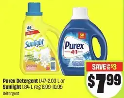 FreshCo Purex Detergent or Sunlight offer