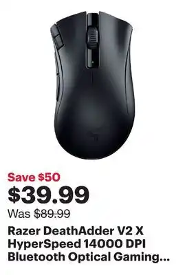 Best Buy Razer DeathAdder V2 X HyperSpeed 14000 DPI Bluetooth Optical Gaming Mouse - Black - Only at Best Buy offer