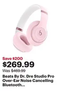 Best Buy Beats By Dr. Dre Studio Pro Over-Ear Noise Cancelling Bluetooth Headphones - Pink - Only at Best Buy offer