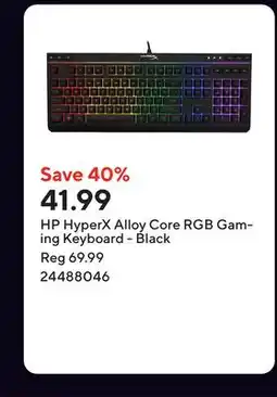 Staples HP HyperX Alloy Core RGB Gaming Keyboard - Black offer