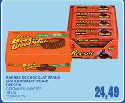 Wholesale Club BARRES DE CHOCOLAT GRAND MOULE FORMAT GRAND REESE'S, 16 UN offer