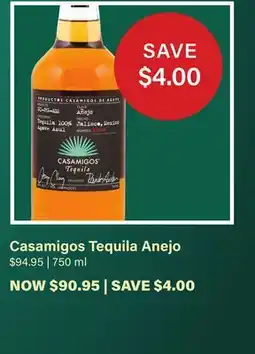 LCBO Casamigos Tequila Anejo offer
