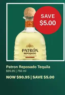 LCBO Patron Reposado Tequila offer